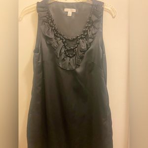 NY and co black dress with beaded detail on front size 6